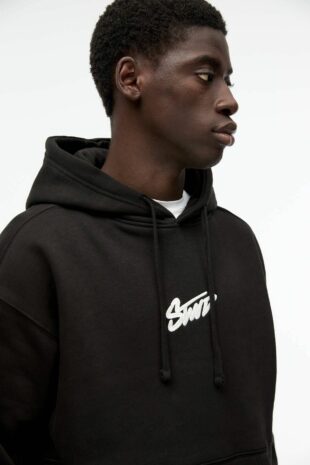 سویشرت سیاه آستین بلند زنانه پول اند بیر | 7590502 Pull & Bear