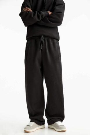 شلوار سیاه جاگر کمر کشی مردانه پول اند بیر | 7679501 Pull & Bear