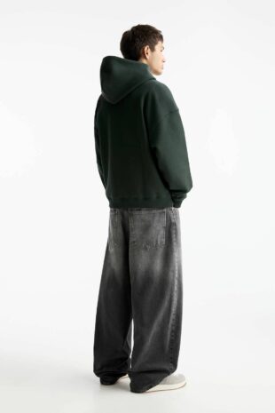 سویشرت سبز آستین بلند زنانه پول اند بیر | 7590910 Pull & Bear